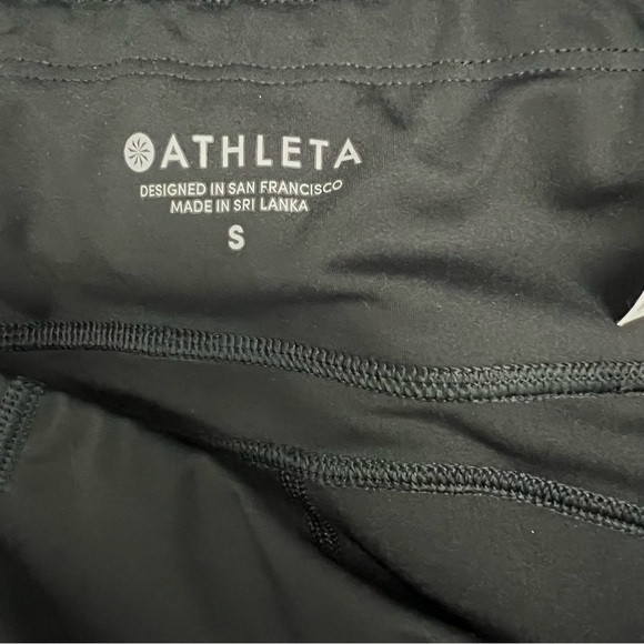 Athleta Stash Pocket Capri Leggings, black size small - Picture 4 of 6